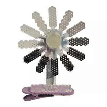 Brain Loading Design Hair Clip Humorous Expression Rotating Hairpin Anti-slip Teeth Stable Design Hair Pin 1pc