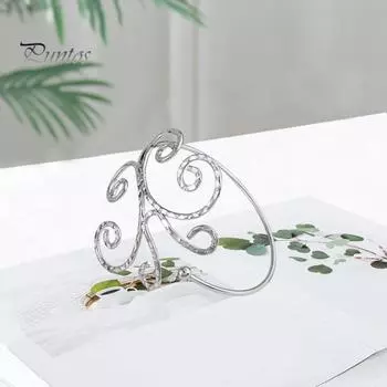 Браслет-цепочка, легкий яркий цвет, глянцевый ажурный геометрический узор, браслет-манжета, браслет для тела, ювелирное изделие, подарок золотистый