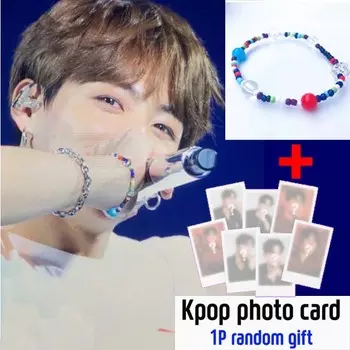 Браслет из бисера [BTS Jungkook style] + 1 случайная фотокарточка