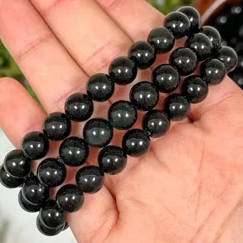 Браслет из радужного обсидиана 6MM