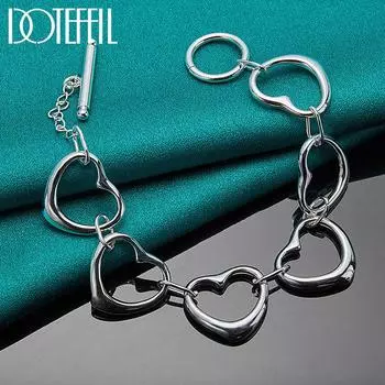 Браслет Love Серебряные красивые украшения 20cm