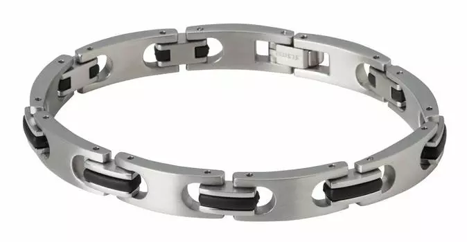 Браслет phiten Hard Coat Titanium Браслет Metax Slim M серебряный