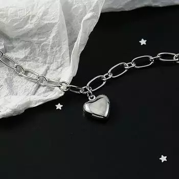 Браслет-подвеска в форме сердца из стерлингового серебра 925 пробы и браслет для женщин, свадебные украшения, аксессуары Sl036