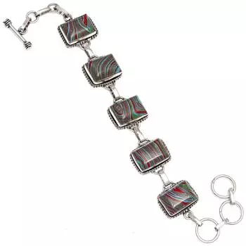 Браслет Rainbow Calsilica Gemstone Friends Jewelry 7-8