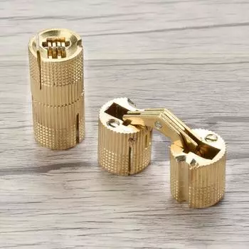Brass For Hardware Gift Box Cylindrical Cabinet Hinge Barrel Hinge Door Hinges Furniture Hinges 8MM