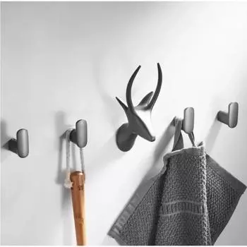 Brass Gray Coat Hook Small Deer Wall Hanging Hook Creative Coat Hook