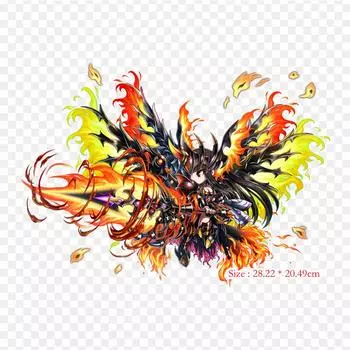 Brave Frontier Lava Brave Frontier Deemo Термотрансферная печать виниловые нашивки наклейки для одежды аппликации своими руками моющиеся нашивки