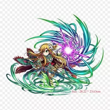 Brave Frontier Libera Brave Frontier термопереносная печать виниловые нашивки наклейки для одежды DIY аппликации моющиеся нашивки