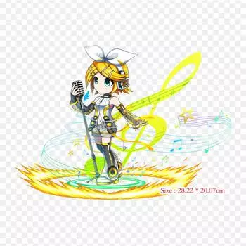 Brave Frontier Project Diva X термопереносная печать, виниловые нашивки, наклейки для одежды, аппликации «сделай сам», моющиеся нашивки