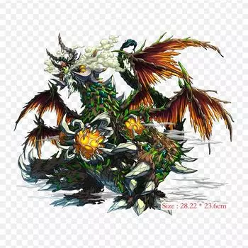 Brave Frontier Ragshelm Brave Frontier 2 термотрансферная печать с утюгом, виниловые нашивки, наклейки для одежды, аппликации «сделай сам», моющиеся нашивки