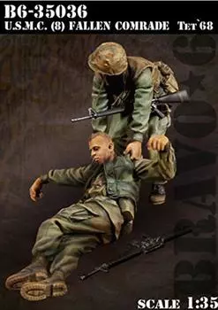 Bravo 6 US Marine Corps 8 Death of a Comrade Tet Offensive 1968 set Resin kit 1/35 2-piece B6-35036