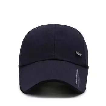 Breathable Baseball Cap Adjustable Snapback Hat Casual Visor Running чёрный