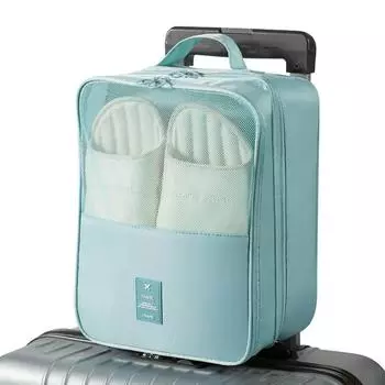 Breathable Mesh Shoes Storage Bag Double Layer Shoes Packaging Pouch Travel Shoe Bag Luggage