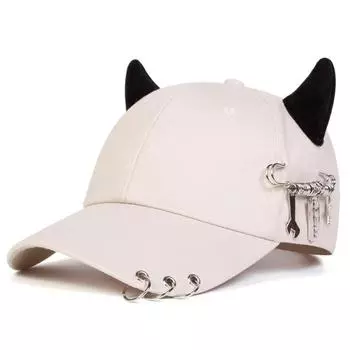Breathable Sunscreen Hat Iron Ring Peaked Cap Creative Baseball Caps Spring Autumn