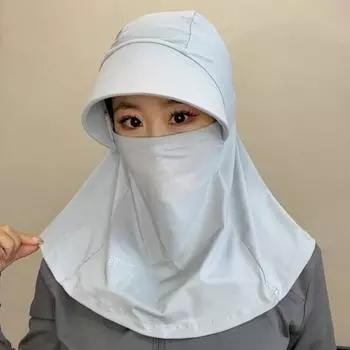 Breathable Visor Cap with Shawl Sunscreen Hat New Summer Cap Outdoor Sports