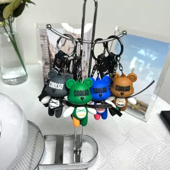 Брелок Bearbrick Cool So Car Key Ring Car Key Holder Ring Smart Key Holder Key Ring green