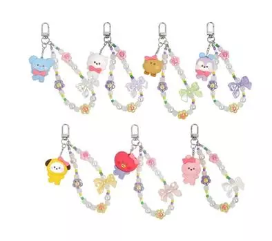 Брелок для ключей BTS BT21 Minini Beads Strap Lovely Authentic KOYA