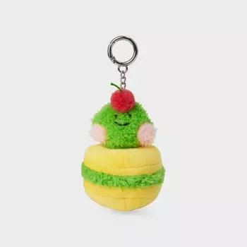 Брелок для ключей с куклой-куклой «Вишневое миндальное печенье» Line Friends Mini, Ленини, пекарня, миндальное печенье