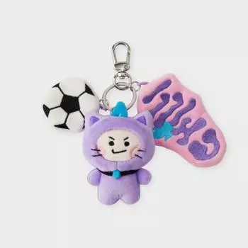 Брелок для ключей с куклой Line Friends Truz Chilli Artist