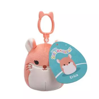 Брелок для ключей Squishmallows 3,5 дюйма из плюша (Эрика)
