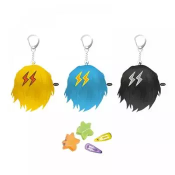 Брелок для мини-куклы Thunder 08 с длинными волосами 2024 Ateez Pop Up 1.BLACKver.
