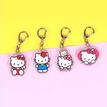 Брелок-подставка Hello Kitty Airpod Buzz Keyring, набор из 4 предметов с подвесками на акриловую сумку, популярный персонаж в Корее