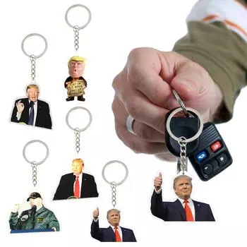 Брелок с флагом Верните Соединенные Штаты Брелок Забавный брелок Подвеска для ключей Брелок C