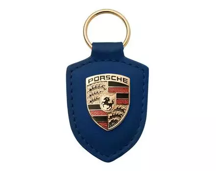 Брелок с гербом Porsche, синий синий