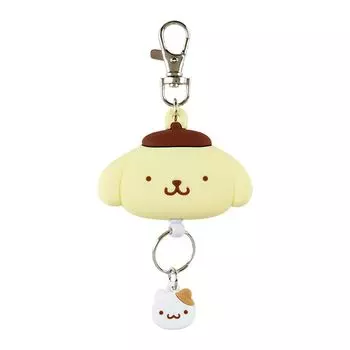 Брелок-талисман Sanrio Reel Pompompurin Key Pudding POMPOMPURIN 13 xx Персонаж 168718 В форме лица 6,4 1,8 см