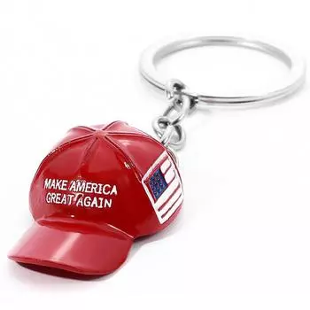 Брелок Трампа Красная Шапка Сделаем Америку Снова Великой Республиканский Договор для Мужчин Женщин