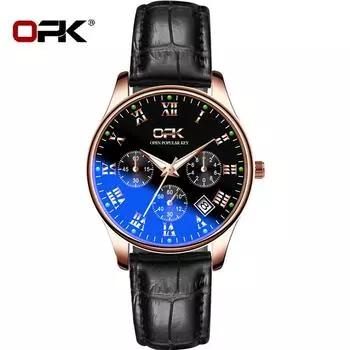 Бренд OPK 8120 Ремень для часов Кварцевые часы Мужские часы