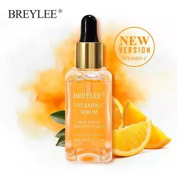 BREYLEE - Антивозрастная сыворотка для лица с витамином С и витамином Е, антивозрастная, отбеливающая, эссенция, масло для местного применения, гиалуроновая кислота, косметическое средство, 17 мл