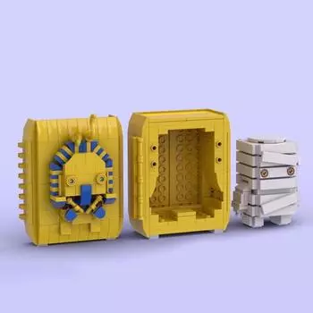 Bricklink Фигурки Египет Мумия фараона Brickheadz Наборы Строительные блоки Игрушки для подарка Кирпич Большая голова