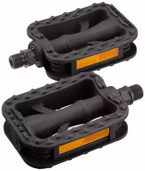 BRIDGESTONE Bicycle Pedal Resin with Reflector Black P4376 F460169BLC VP-308.A чёрный