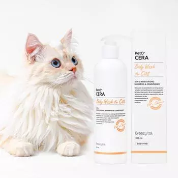 Bridgetail Petocera Hypoallergenic Cat Moisturizing Shampoo, корейский шампунь для домашних животных