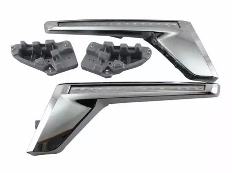 BRIGHTZ Land Cruiser URJ202W Late Grill Garnish со светодиодным последовательным указателем поворота URJ202 URJ J202 202 200 Land Cruiser 33248 [GRI-H-120] серебряный