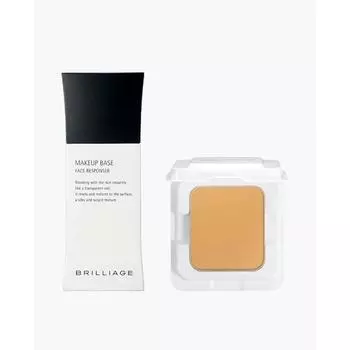 Briliage Makeup Base + Soft Shiny Refill Set [Основа под макияж] SPF25·PA++ [Тональный крем] SPF50+·PA+++, 1 шт.