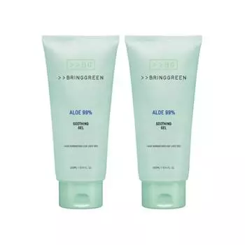 Bring Green Aloe 99% успокаивающий гель Double 300 мл x 2 шт.