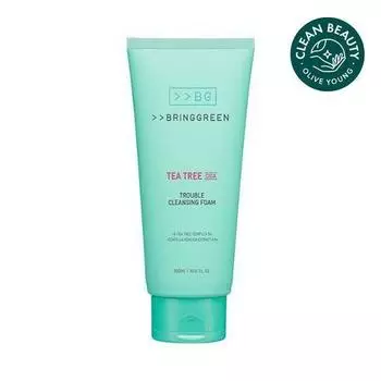Bring Green Tea Tree Cica Trouble Очищающая пенка 300 мл_NEW 300mL