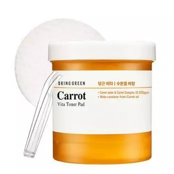 BRINGGREEN Carrot Vita Toner Pad, 100 листов