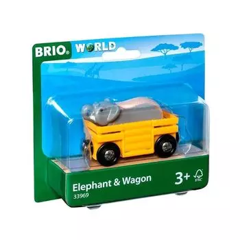 BRIO elephant and wagon 33969