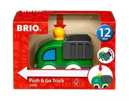 BRIO Push Go Truck 30286 Green &