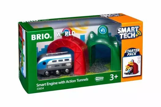 BRIO Smart Tech Action Туннельный электровоз 33834