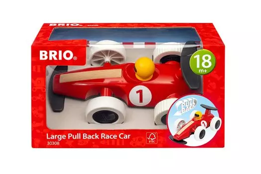 BRIO WORLD Большая гоночная машина с инерционным двигателем 30308 Возраст от 18 месяцев и старше (Гоночные автомобили, транспортные средства, игрушки)