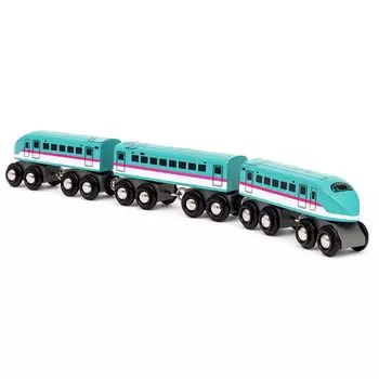 BRIO World Railway Series Shinkansen E5 Series Hayabusa Electric 36086 лет и (Деревянное транспортное средство, транспортное средство, локомотив) (3 вверх)