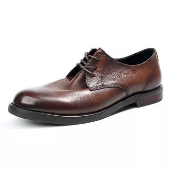 British Leather Shoes Men S Business Leisure First Layer Cowhide Retro Hand-Polished Old Men S Shoes 1107-13 38