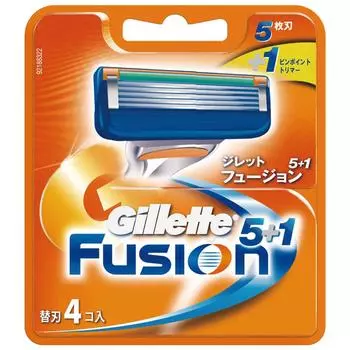 Бритва Gillette Fusion 4 сменные лезвия 5+1