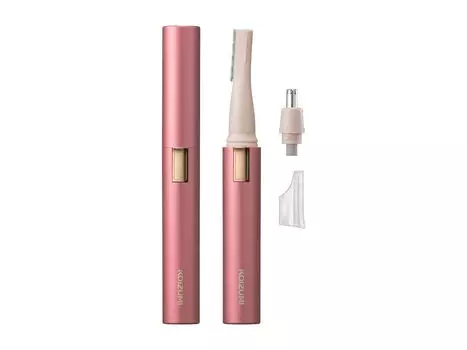 Бритва Koizumi для лица и носа на батарейках, розовая и KLC-0860/P розовый