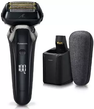 Бритва Panasonic Ram Dash PRO с 6 лезвиями и очистителем, черная, мужская, ES-LS9BX-K