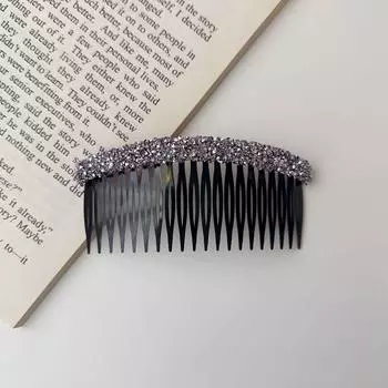 Broken Hair Artifact Korean Rhinestone Comb Hair Clip Invisible Shiny Hair Styling Accessory Headwear Hairband Girls